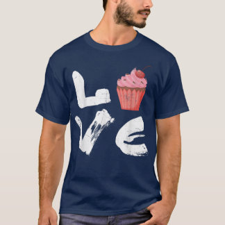 Camiseta Bolo De Amor Para Fãs De Fora Ou De Banho