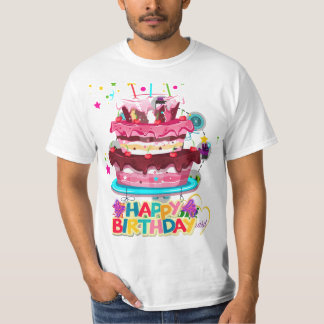 Camiseta bolo de aniversário