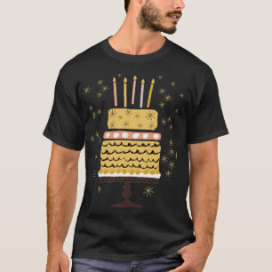Camiseta Bolo de aniversário