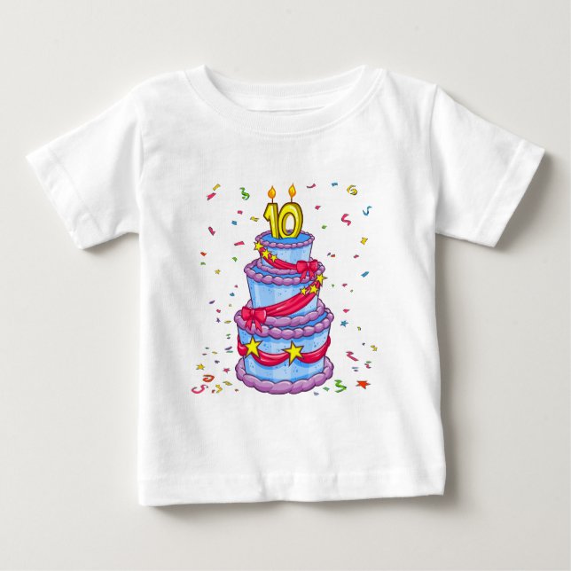 Camiseta Bolo de aniversário (Frente)