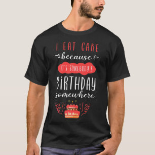 Camiseta Bolo de aniversário de assar