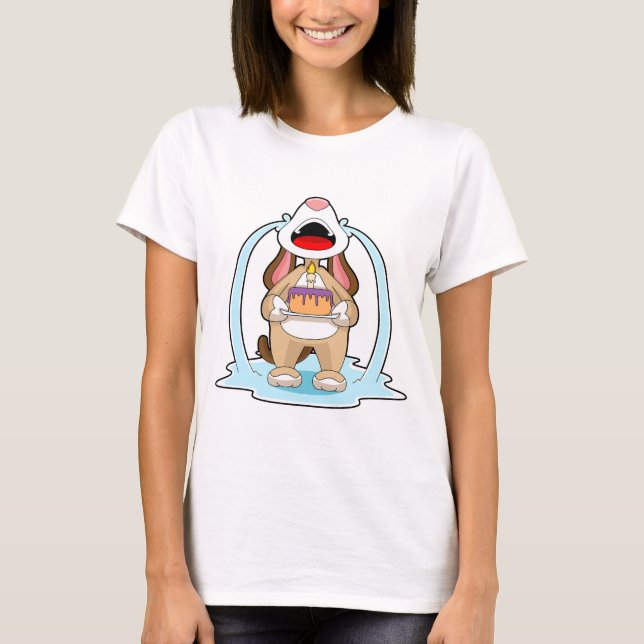 Camiseta Bolo de Aniversário de Cachorro (Frente)