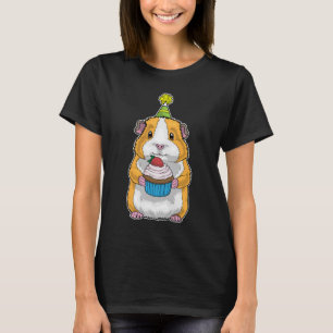 Camiseta Bolo de aniversário de porquinho-da-índia