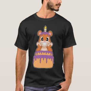 Camiseta Bolo de Aniversário de Urso