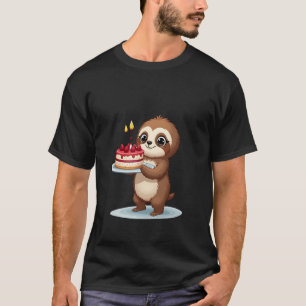 Camiseta Bolo de Aniversário Engraçado com Fantasia de Preg
