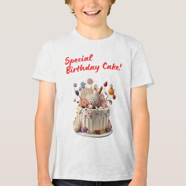 Camiseta Bolo de Aniversário Especial (Frente)