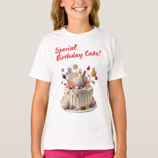 Camiseta Bolo de Aniversário Especial