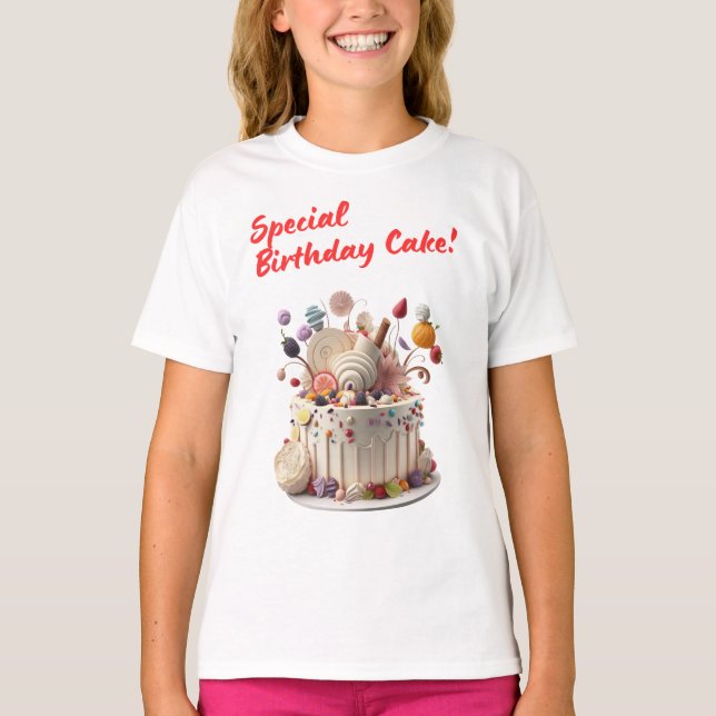 Camiseta Bolo de Aniversário Especial (Frente)