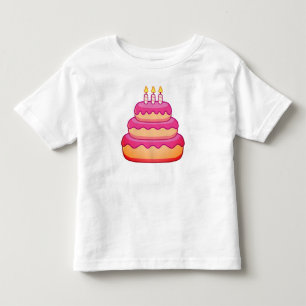 Camiseta Bolo de aniversário mágico para crianças