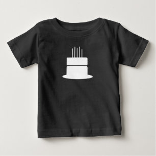 Camiseta Bolo de Aniversário Qualquer Cor 
