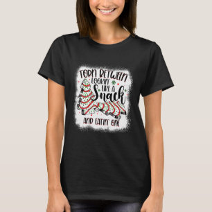 Camiseta Bolo De Árvore De Natal Despedaçado Entre Parecere