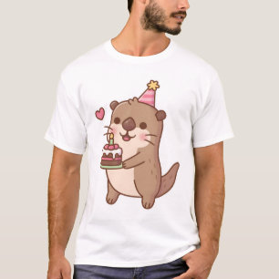 Camiseta Bolo de Bolo de Aniversário