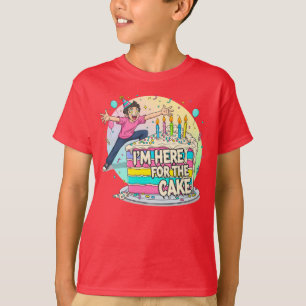 Camiseta Bolo de Bolo de Aniversário do Anime Bonito