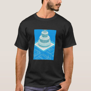 Camiseta Bolo De Bolo De Bolo Blueprint 1