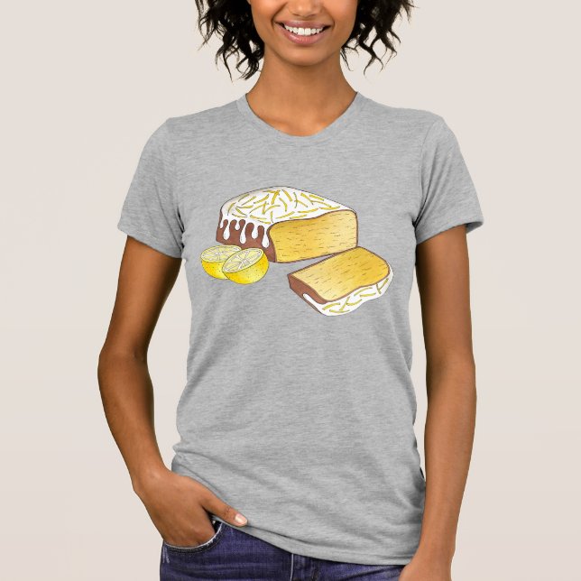 Camiseta Bolo de Bolo de Limão, Comida de Baking Britânica (Frente)