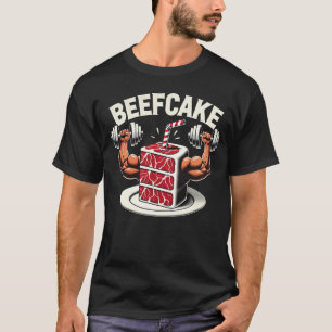 Camiseta Bolo de Carne de Bovino - Gym Engraçado