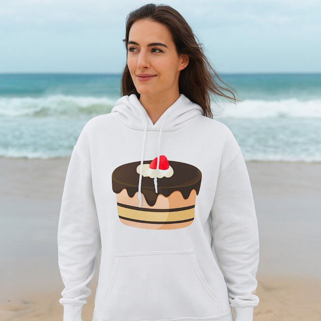 Camiseta Bolo de Chocolate com Gotejamento e Morango (Criador carregado)