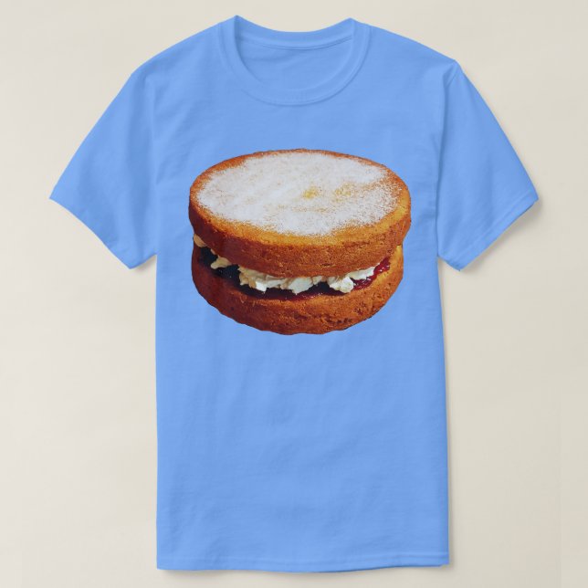 Camiseta Bolo de Esponja Victoria, Comida doce (Frente do Design)