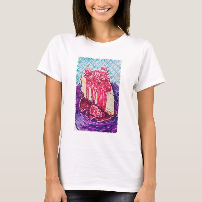 Camiseta Bolo de Framboesa (Frente)