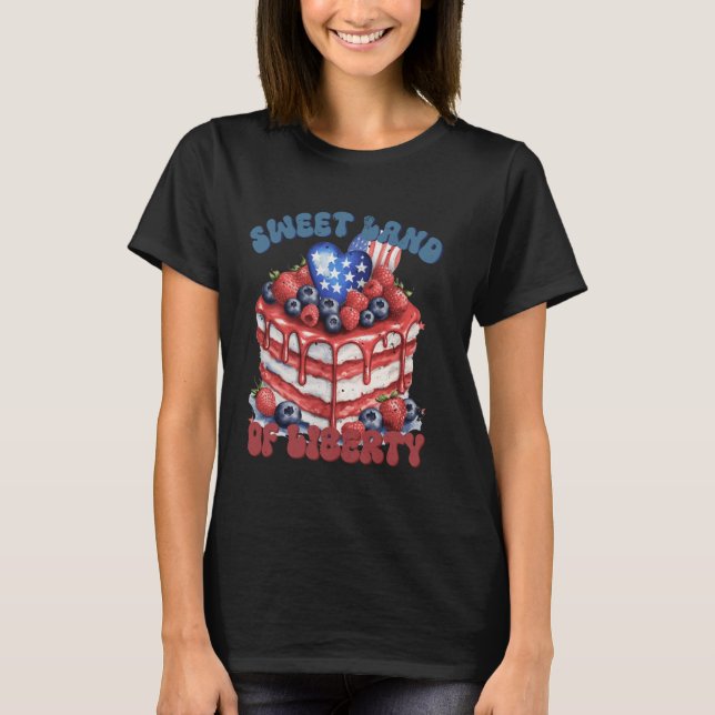 Camiseta Bolo de Frutas Vermelhas Terra Doce da Liberdade 4 (Frente)