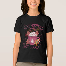Camiseta Bolo de gengibre latte chocolate quente natal