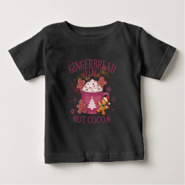 Camiseta Bolo de gengibre latte chocolate quente natal