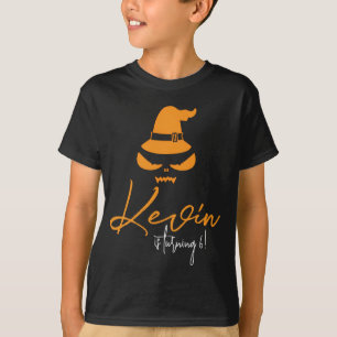 Camiseta Bolo de Halloween Abóbora Bruxa Chapéu Aniversário
