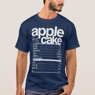 Camiseta Bolo de Maçã Fatos Nutricionais Hanukkah Desserts