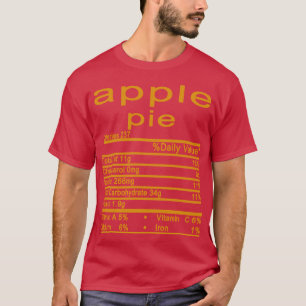 Camiseta bolo de maçã, Natal de ação de graças