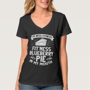 Camiseta Bolo de Mirtilo Mirtilo Mirtilo Receita Vegana