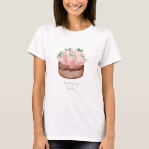 Camiseta Bolo de Morango Cupcake Chá de Bebê Futurama