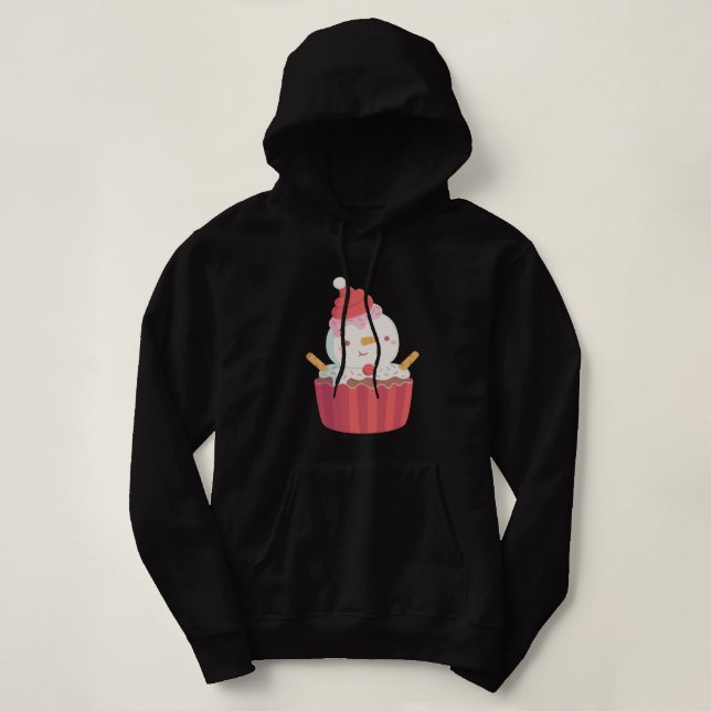 Camiseta Bolo de Natal de Homem de Neve Engraçado (Frente do Design)