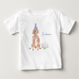 Camiseta Bolo de Ouro de Cachorro Cachorro Cachorro Gelado