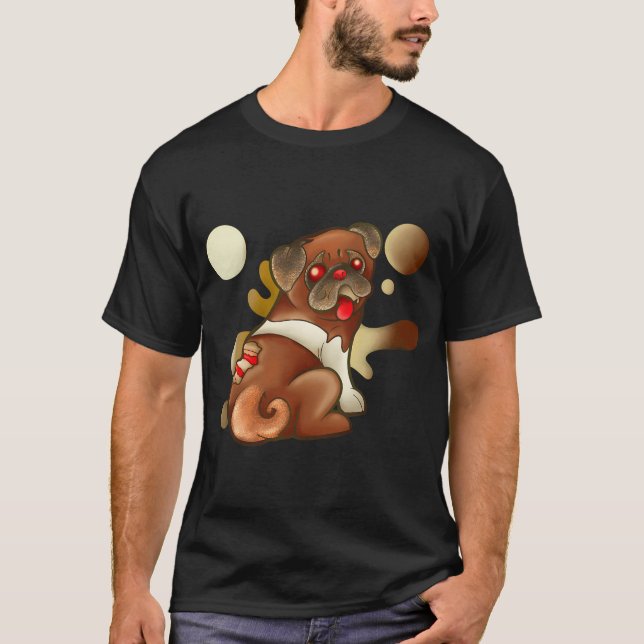 Camiseta Bolo de pug de marzipã (Frente)