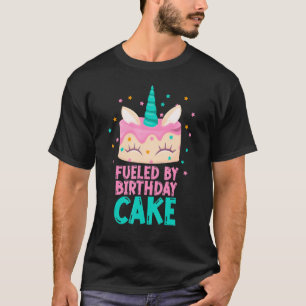 Camiseta Bolo De Unicórnio Engraçado Para Raparigas Cute Al
