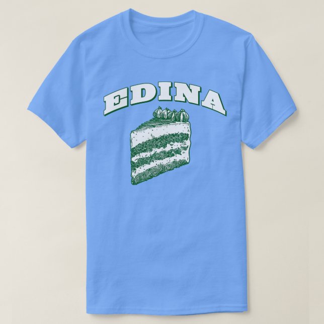 Camiseta Bolo Edina (Frente do Design)