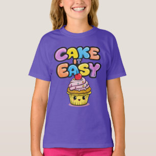 Camiseta Bolo fácil, Funny Kawaii