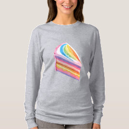 Camiseta Bolo feliz de arco-íris