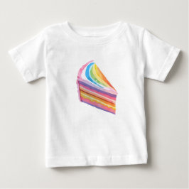 Camiseta Bolo feliz de arco-íris