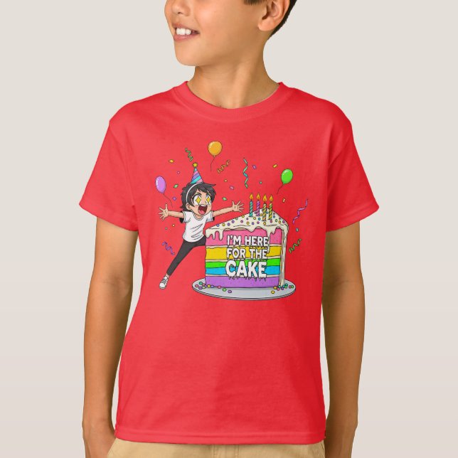 Camiseta Bolo Lover - Bonito presente de aniversário (Frente)