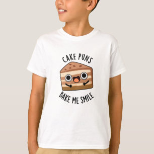 Camiseta Bolo Pede Assar Eu Sorri Comida Engraçado