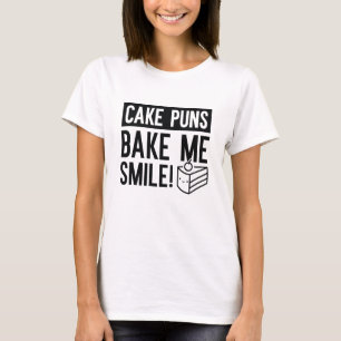 Camiseta Bolo Peitos Assar Me Sorria