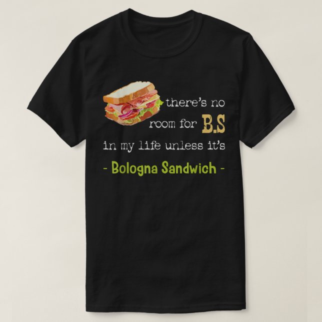 Camiseta Bologna Sandwich Baloney Sausado Jumbo Day L (Frente do Design)