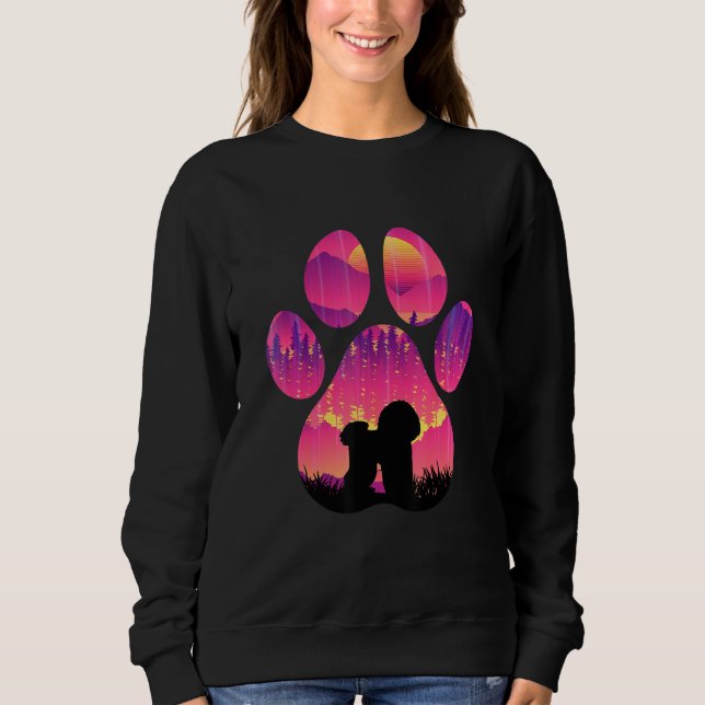 Camiseta Bolognese Paw Mom Dad Dog  Women Men (Frente)