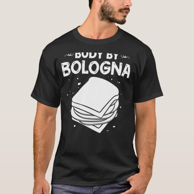 Camiseta Bolonha Carne Itália Sandwich Sausage Baloney Frie (Frente)