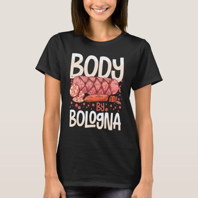 Camiseta Bolonha Carne Itália Sandwich Sausage Baloney Frie (Frente)