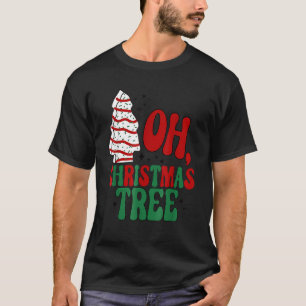 Camiseta Bolos de árvore de Natal Debbie Becky Jen Groovy R