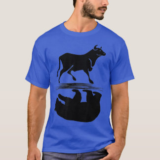 Camiseta Bolsa Bull Bear Investindo Dinheiro Comercial