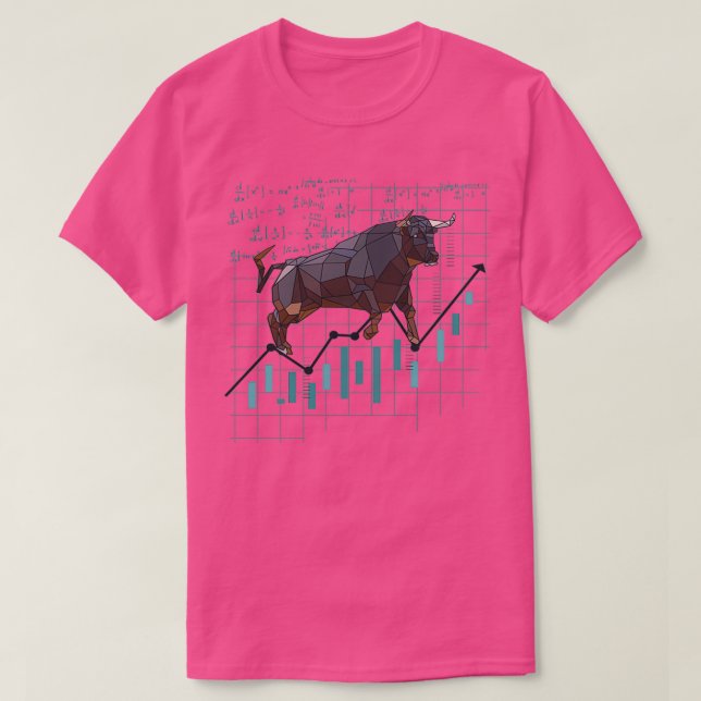 Camiseta Bolsa Bull Chart com fórmulas em cascata (Frente do Design)