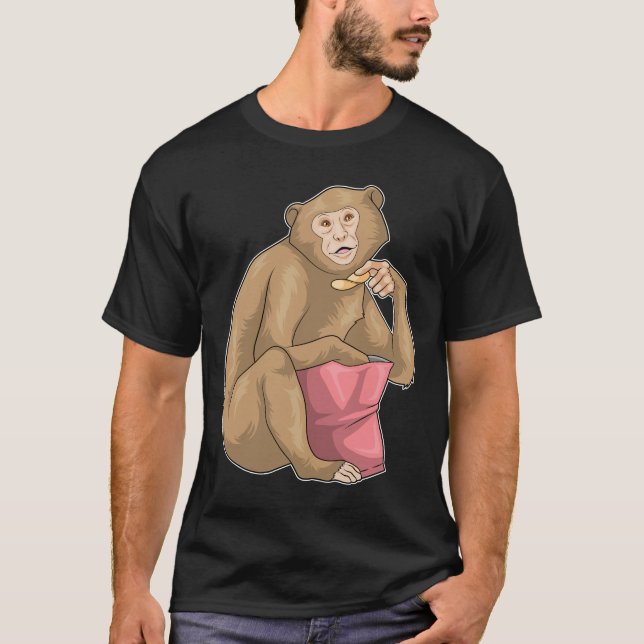 Camiseta Bolsa de chipsets para macacos (Frente)